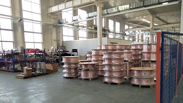 Copper tube warehouse